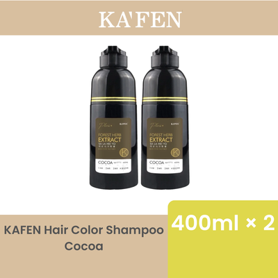 KAFEN HAIR COLOR SHAMPOO COCOA 400ML × 2