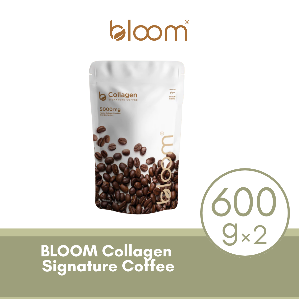 BLOOM COLLAGEN SIGNATURE COFFEE (600G) × 2