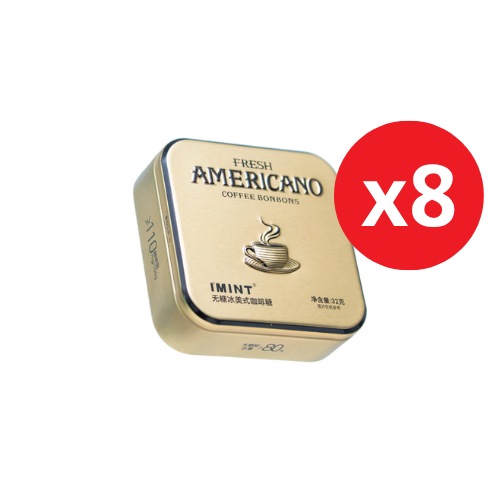 IMINT FRESH AMERICANO COFFEE BONBONS 32G × 8