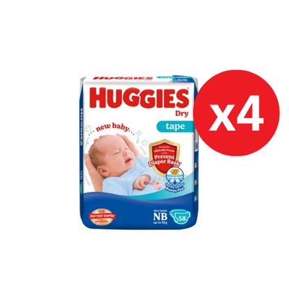 HUGGIES DRY JP NEW BORN 58S × 4