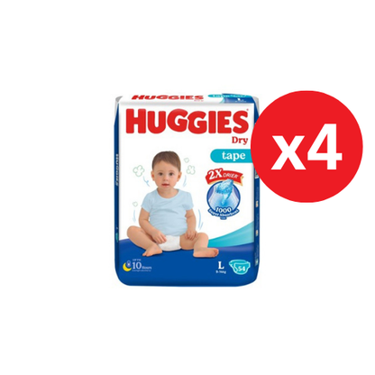 HUGGIES DRY SJP L 54S × 4