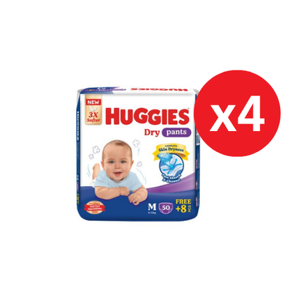 HUGGIES DRY PANTS SJP M 58S × 4