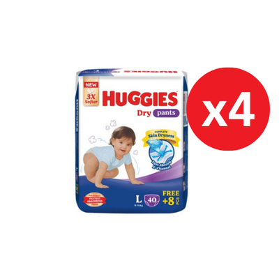 HUGGIES DRY PANTS SJP L 48S × 4