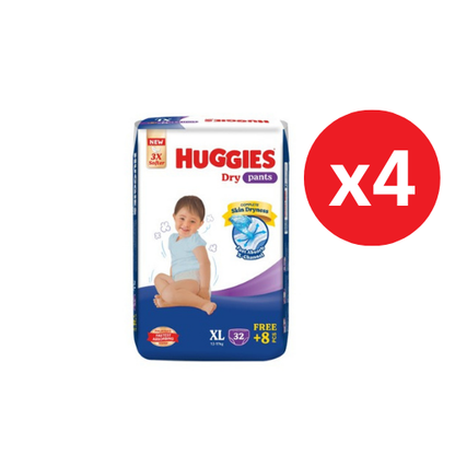 HUGGIES DRY PANTS SJP XL 40S × 4