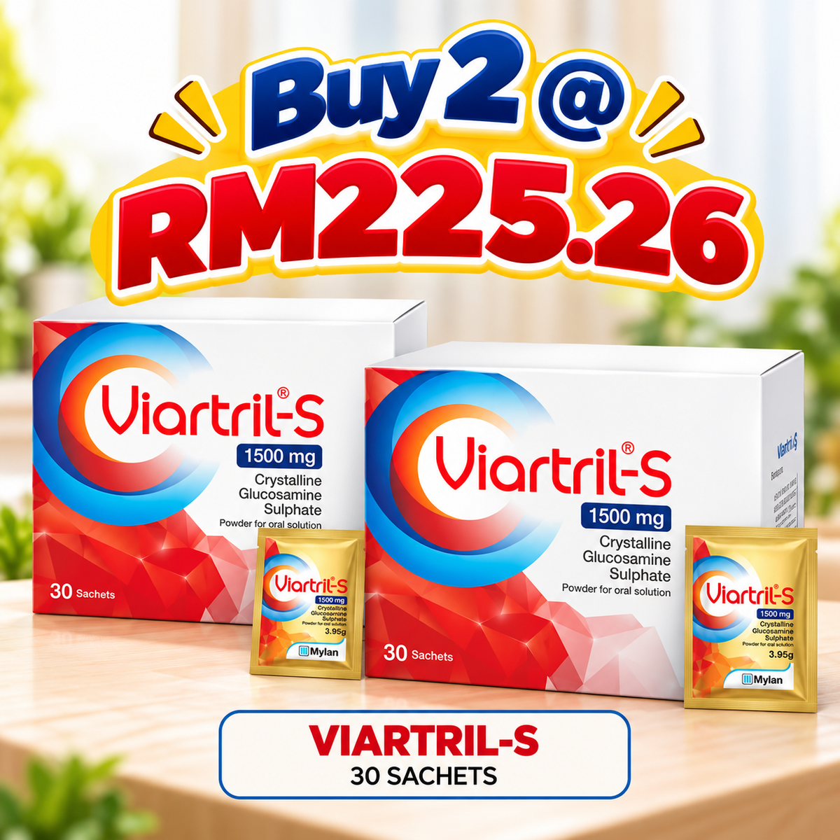 VIARTRIL-S 30 SACHETS x2