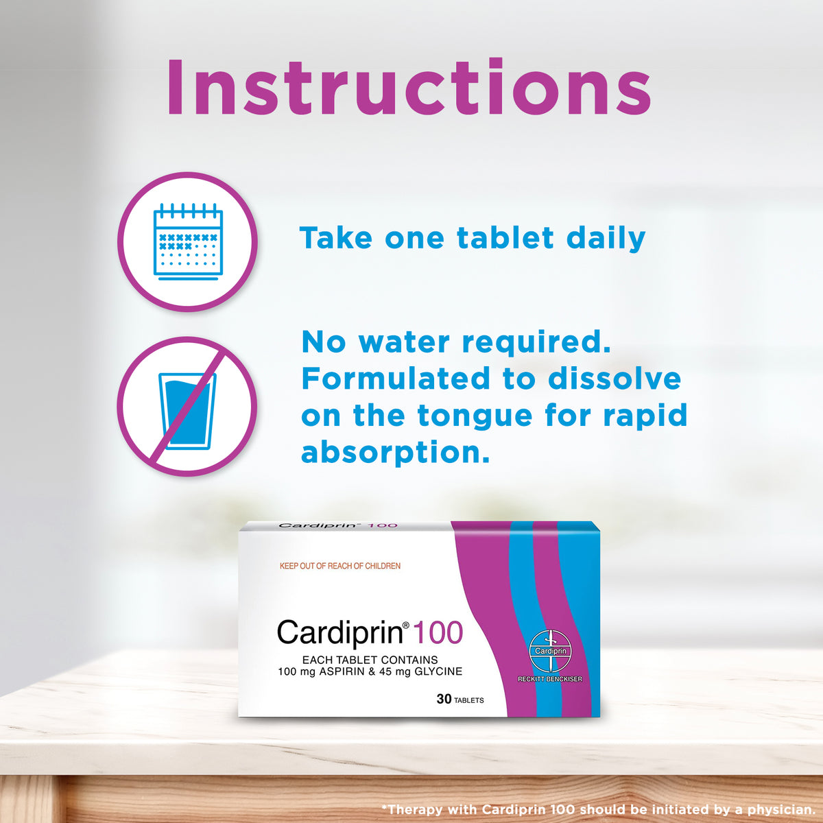 CARDIPRIN 100MG TAB 90S