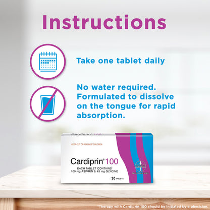 CARDIPRIN 100MG TAB 90S