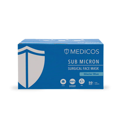 MEDICOS 3PLY AD MASK GLACIER BLUE 50S