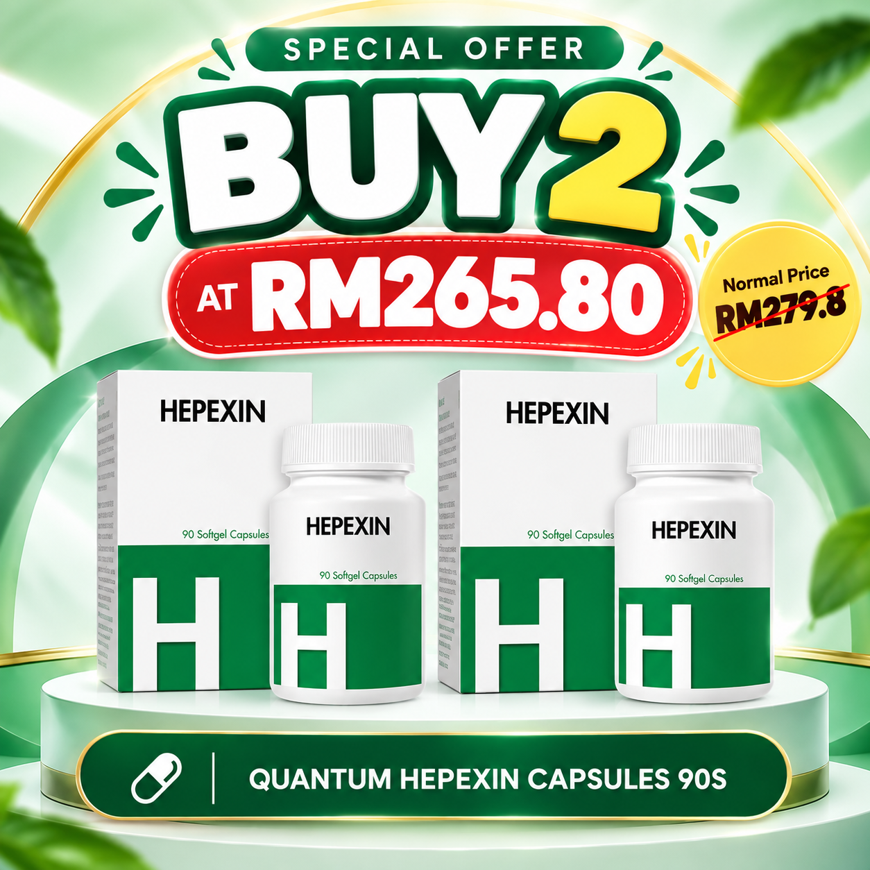 [Bundle of 2] QUANTUM HEPEXIN CAPSULES 90S