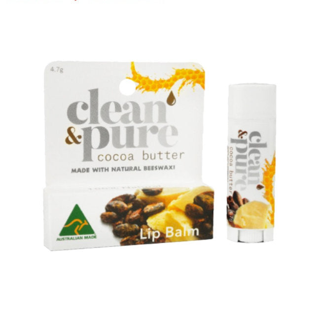 CLEAN & PURE LIP BALM COCOA 4.7G