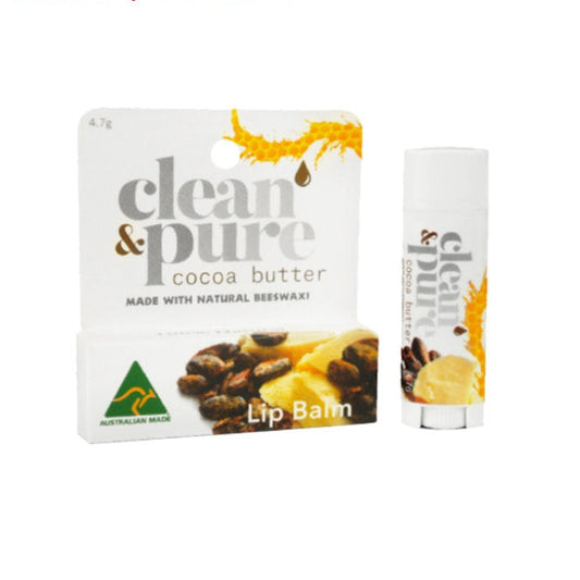 CLEAN & PURE LIP BALM COCOA 4.7G
