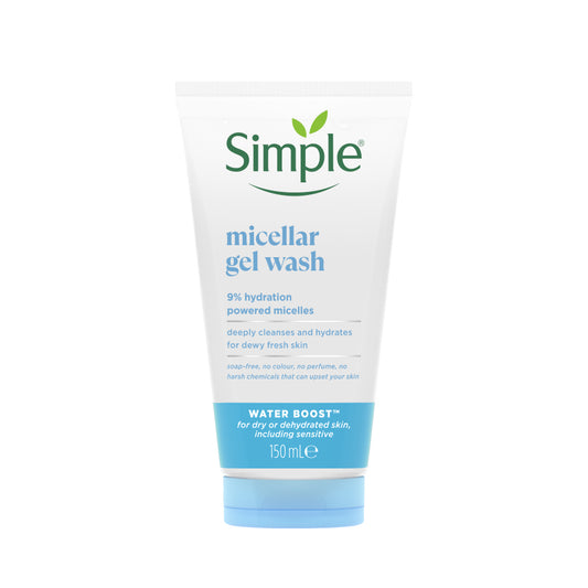 SIMPLE WATER BOOST MICELLAR FACIAL GEL WASH 150ML