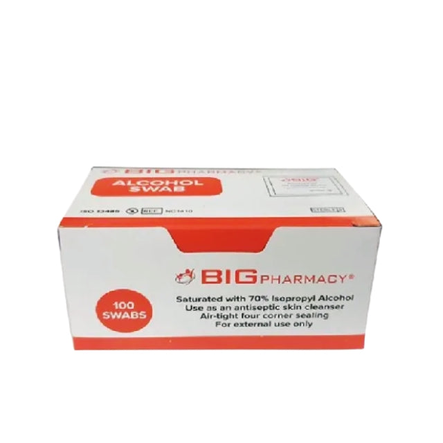 BIG PHARMACY ALCOHOL SWABS (STERILE) 100S
