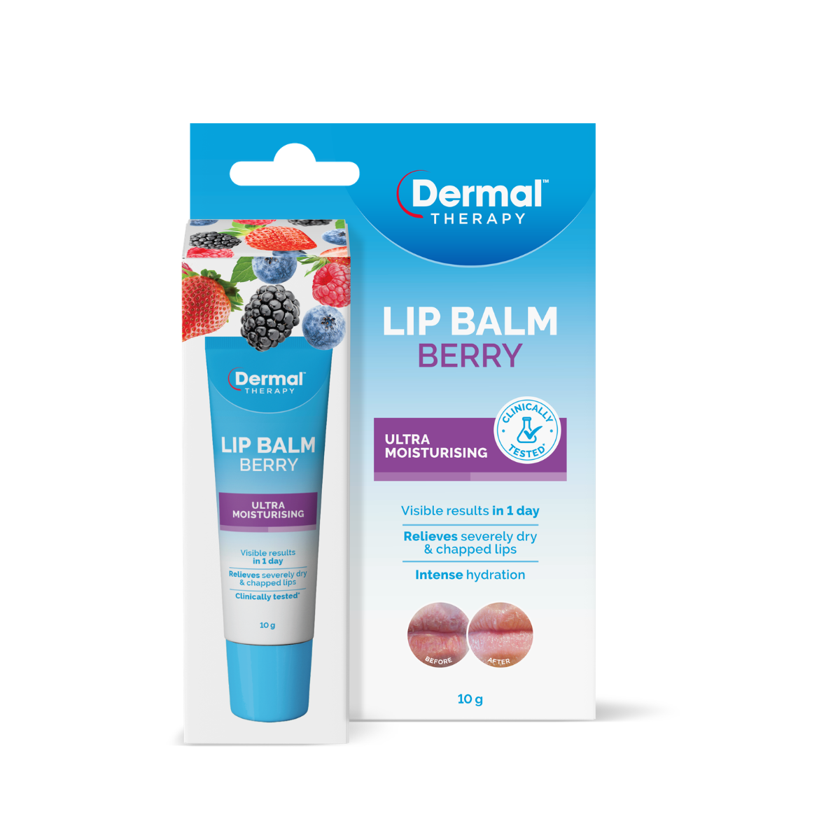 DERMAL THERAPY LIP BALM BERRY 10G
