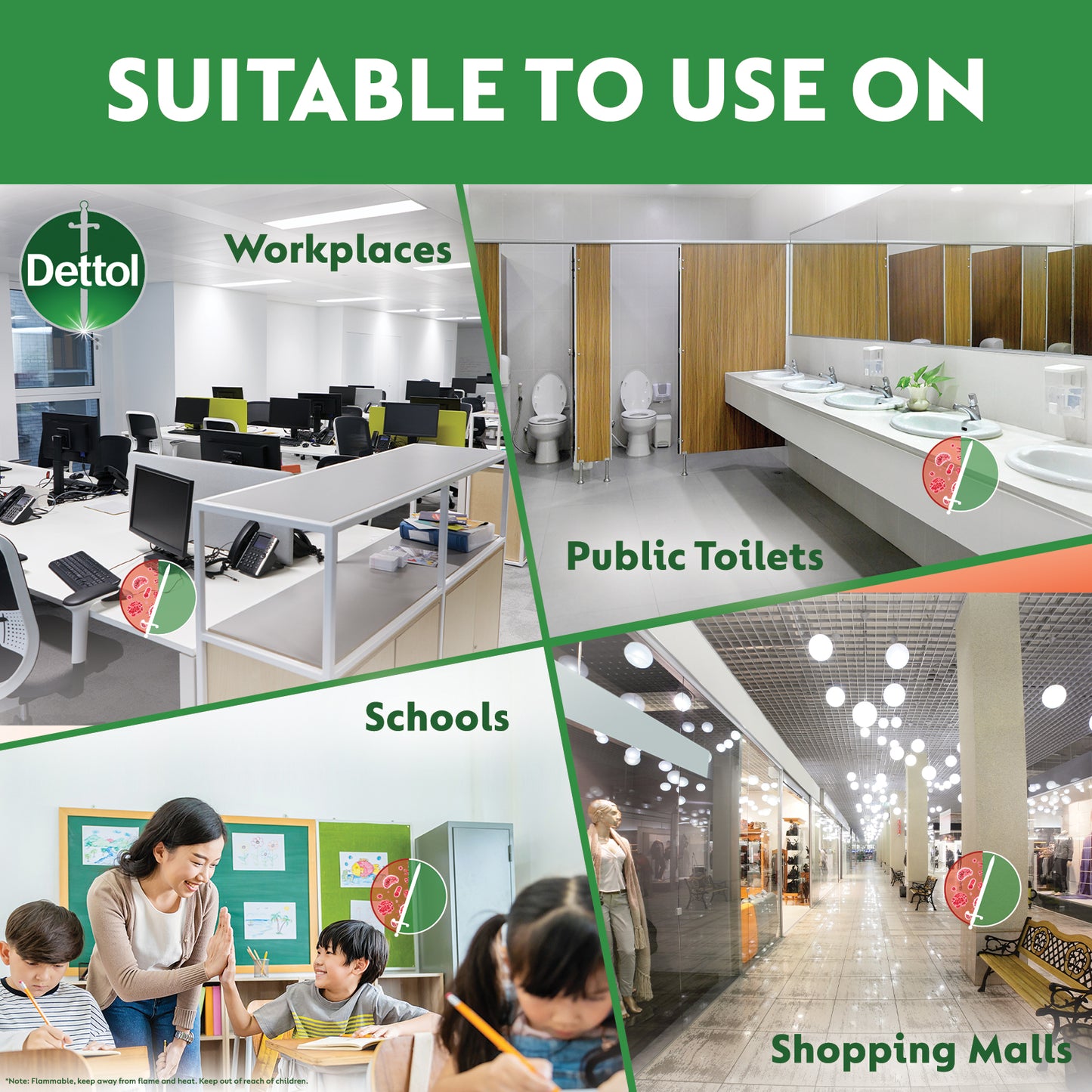 DETTOL 2-IN-1 SANITIZER SPRAY 50ML
