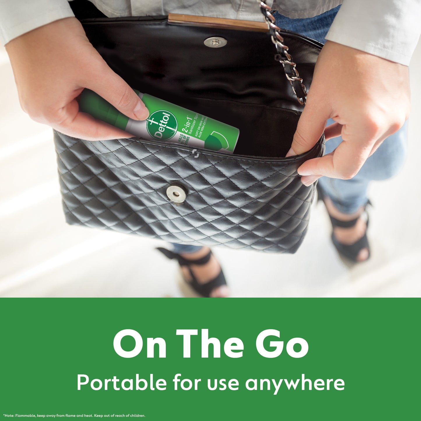 DETTOL 2-IN-1 SANITIZER SPRAY 50ML