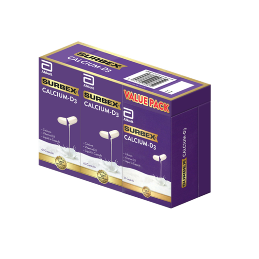 SURBEX CALCIUM-D3 350MG 60SX2+30S