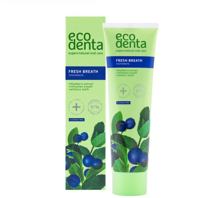 ECODENTA FRESH BREATH BLUEBERRY TOOHTPASTE 100ML
