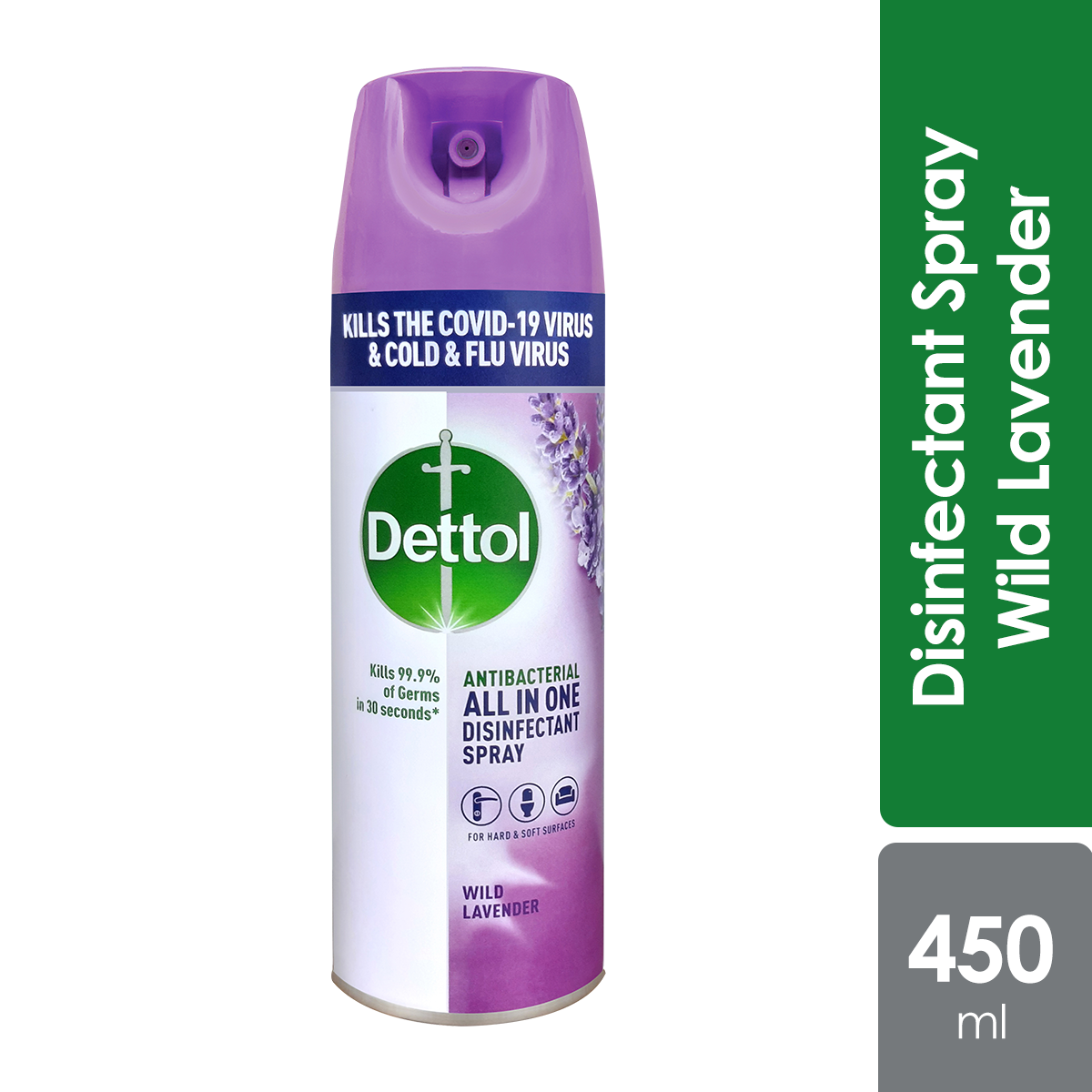 DETTOL SPRAY LAVENDER 450ML