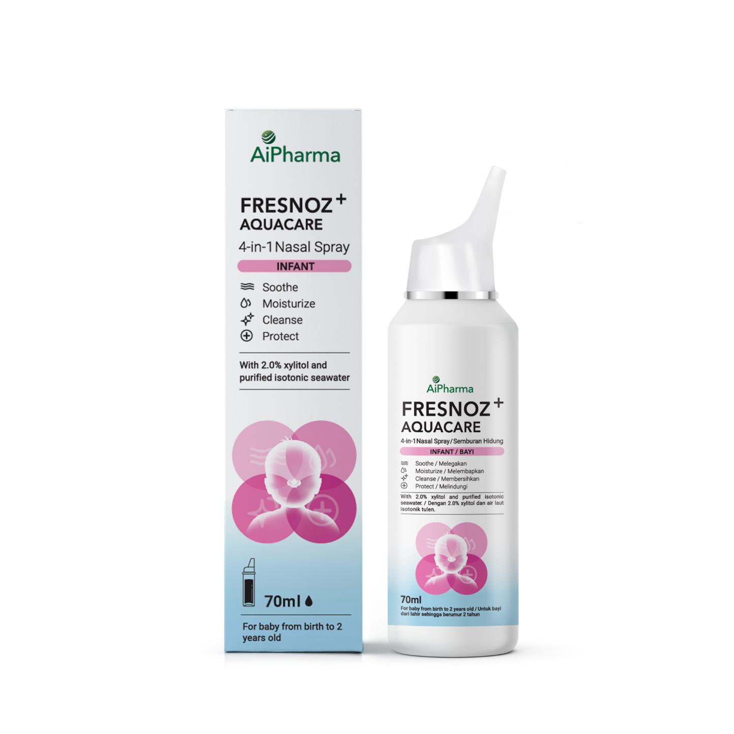 FRESNOZ+AQUACARE NASAL SPRAY-INFANT 70ML