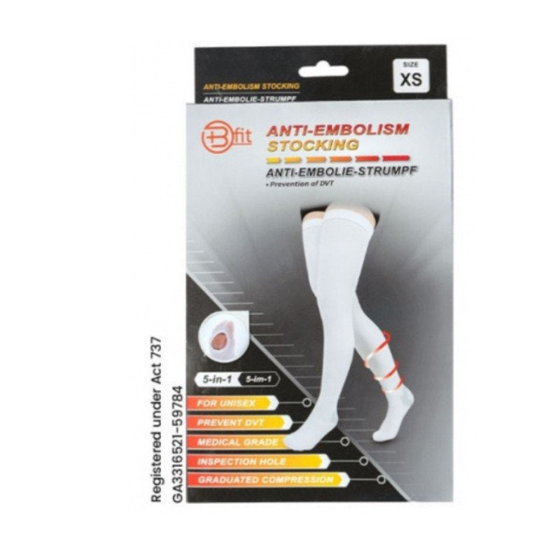 BFIT 5IN1 E164 TED 18MMHG THIGH HIGH XS