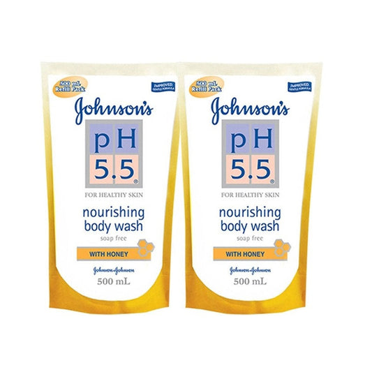 JOHNSON PH5.5 HONEY BODY WASH 500ML X 2