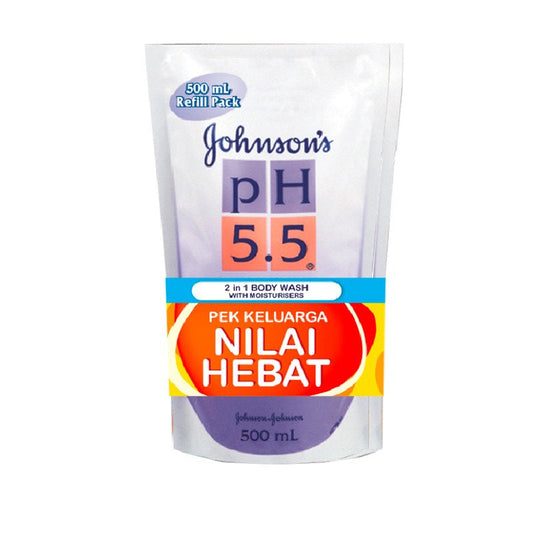 JOHNSON PH5.5 2IN1 BODY WASH 500ML X 2