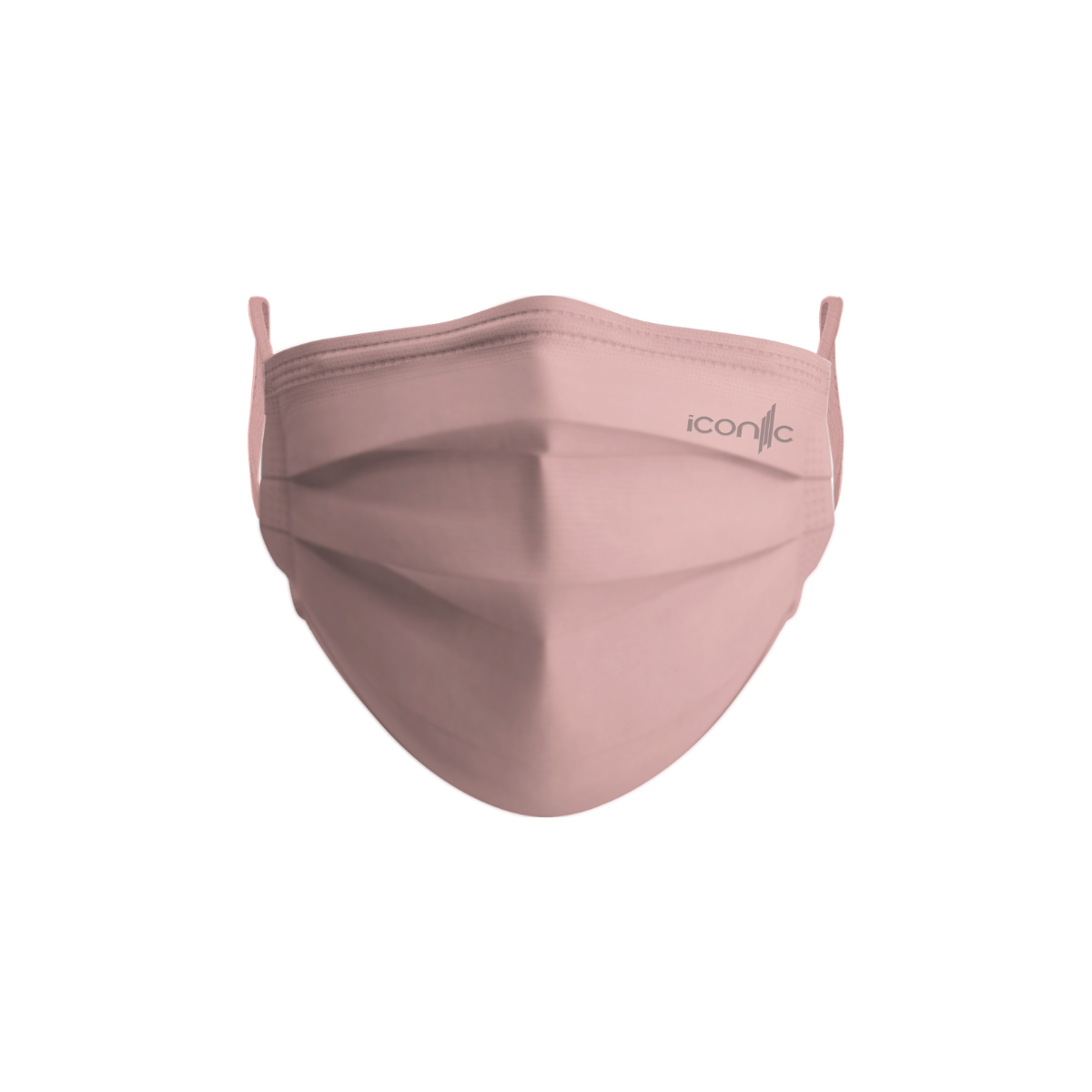ICONIC 3PLY ADULT SILVER PINK 50S