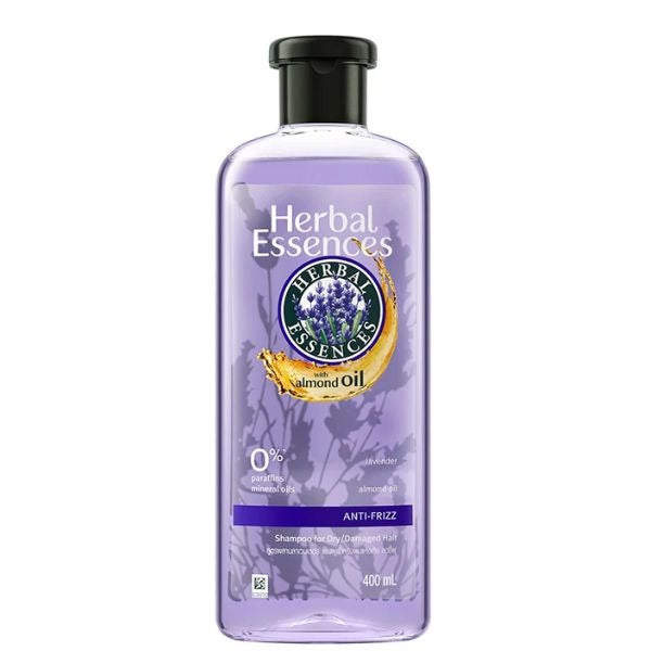 HERBAL ESSENCES ANTI FRIZZ LAVENDER WITH ALMOND OIL SHAMPOO 400ML