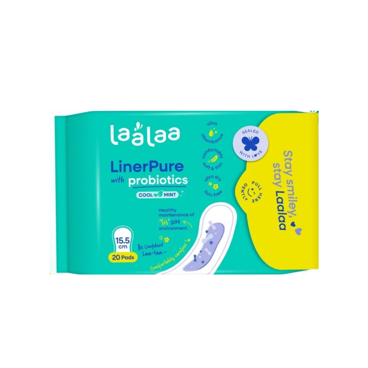 LAALAA COOL MINT LINERPURE 15.5CM 20S
