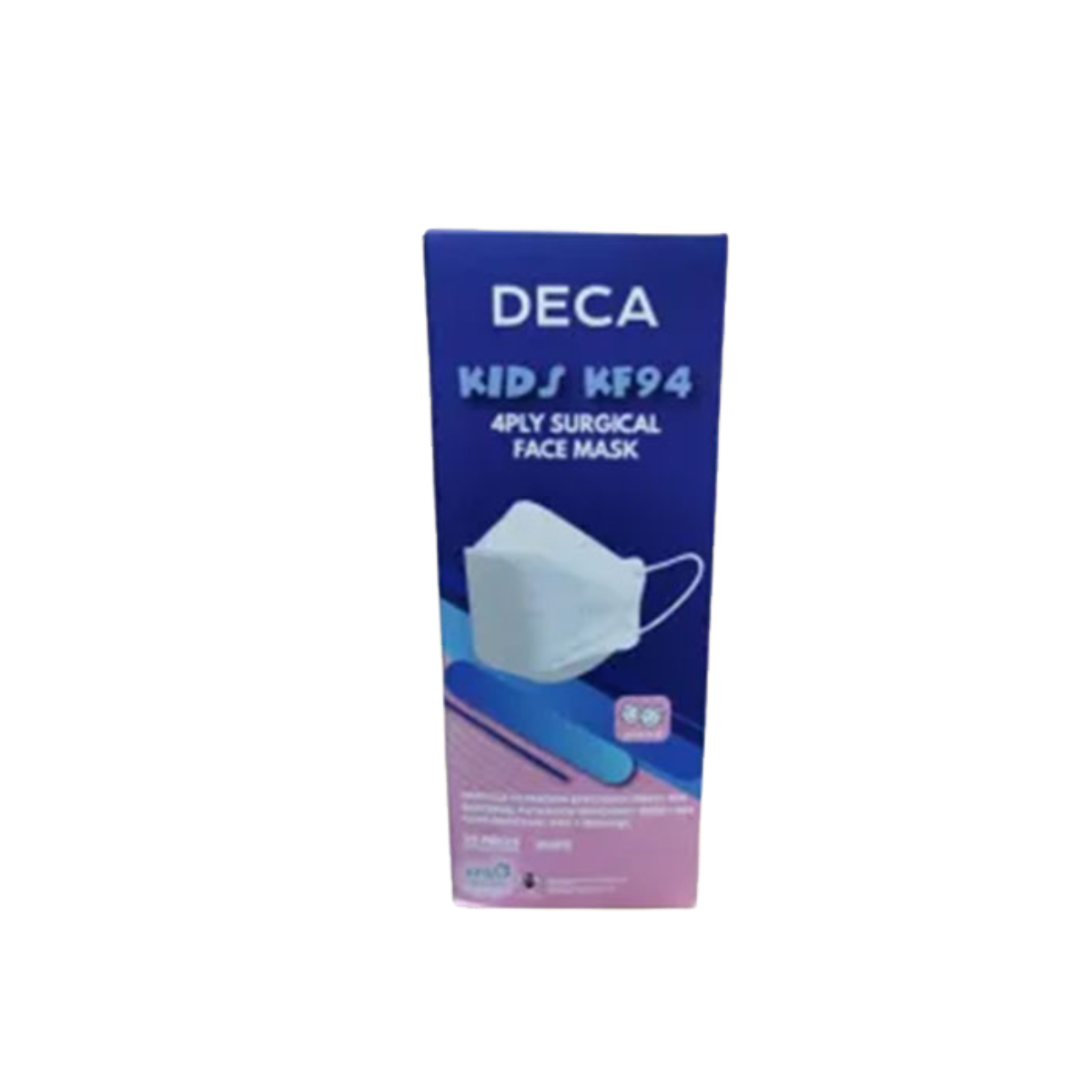DECA KF94 4PLY DISP KID F/MSK WHT 20S