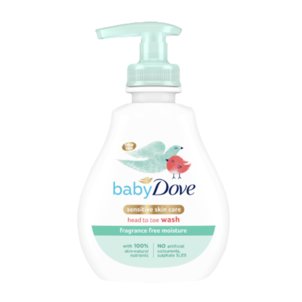 BABY DOVE FRAGRANCE FREE MOISTURE HEAD TO TOE WASH 400ML