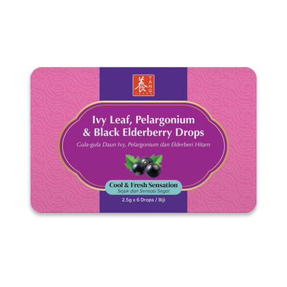 YANG HERBS IVY LEAF PELARGONIUM & BLACK ELDERBERRY DROPS 2.5G