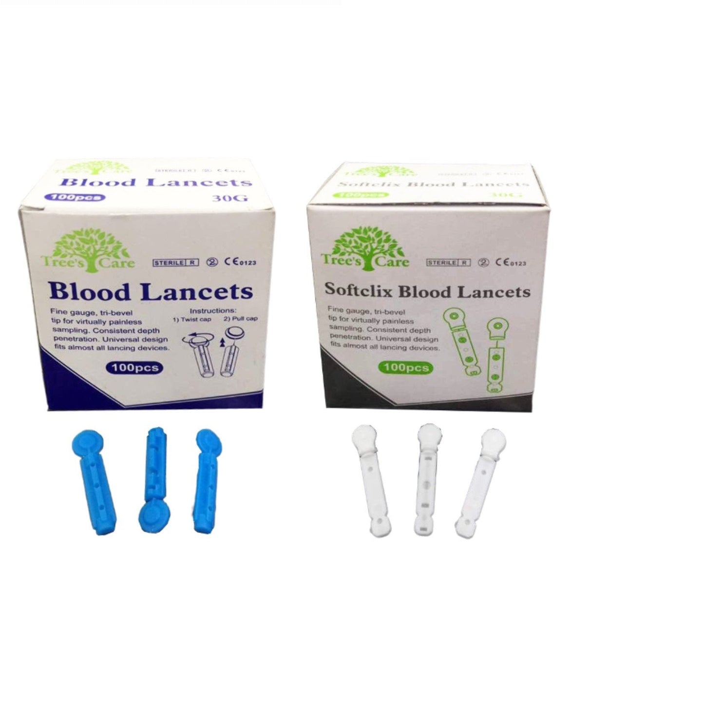 TREE'S CARE BLOOD LANCETS SOFTCLIX 100S
