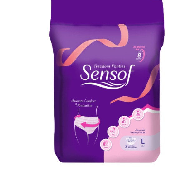 SENSOF LADIES SANITARY PANTIES L 3S