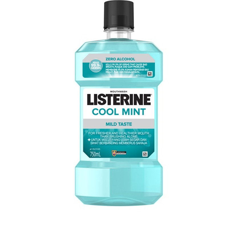 LISTERINE M/WASH 750ML COOL MINT MILD TASTE (ZERO)
