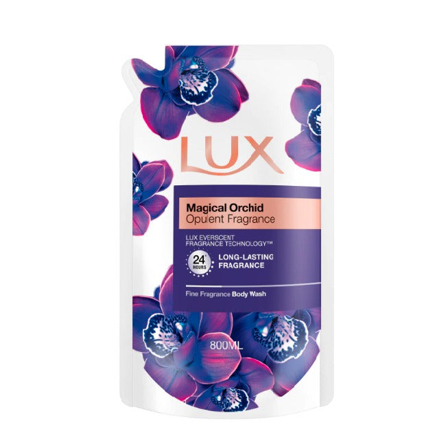 LUX BODY WASH MAGICAL ORCHID REFILL 800ML