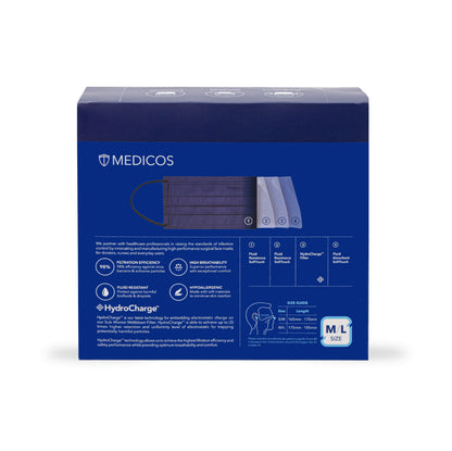 MEDICOS 4PLY HYDROCHARGE REGULAR FIT OXFORD BLUE 50S