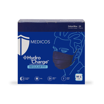 MEDICOS 4PLY HYDROCHARGE REGULAR FIT OXFORD BLUE 50S