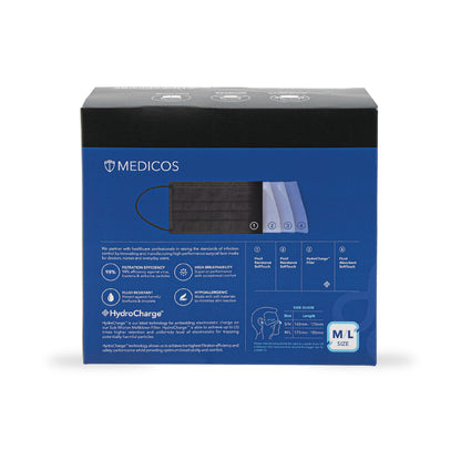 MEDICOS 4PLY HYDROCHARGE REGULAR FIT ONYX BLACK 50S