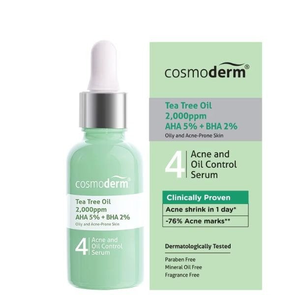 COSMODERM TEA TREE OIL REFINING OIL CONTROL SERUM 30ML