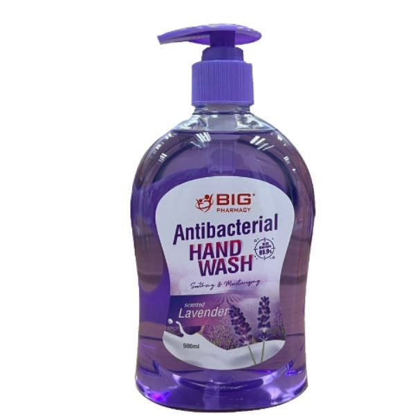BIG ANTI-BACTERIAL HAND WASH LAVENDER 500ML