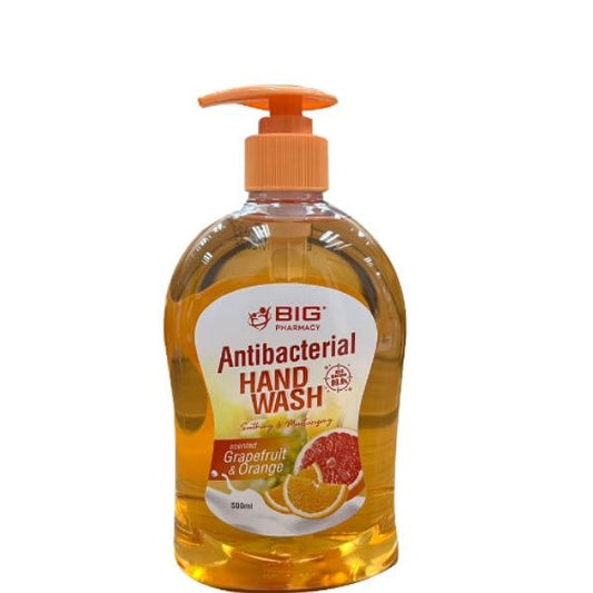 BIG ANTI-BACTERIAL HAND WASH GRAPEFRUIT& ORANGE 500ML