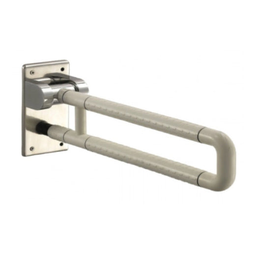 HOSPIGUARD STAINLESS STEEL U-SHAPED FOLD-UP GRAB BAR