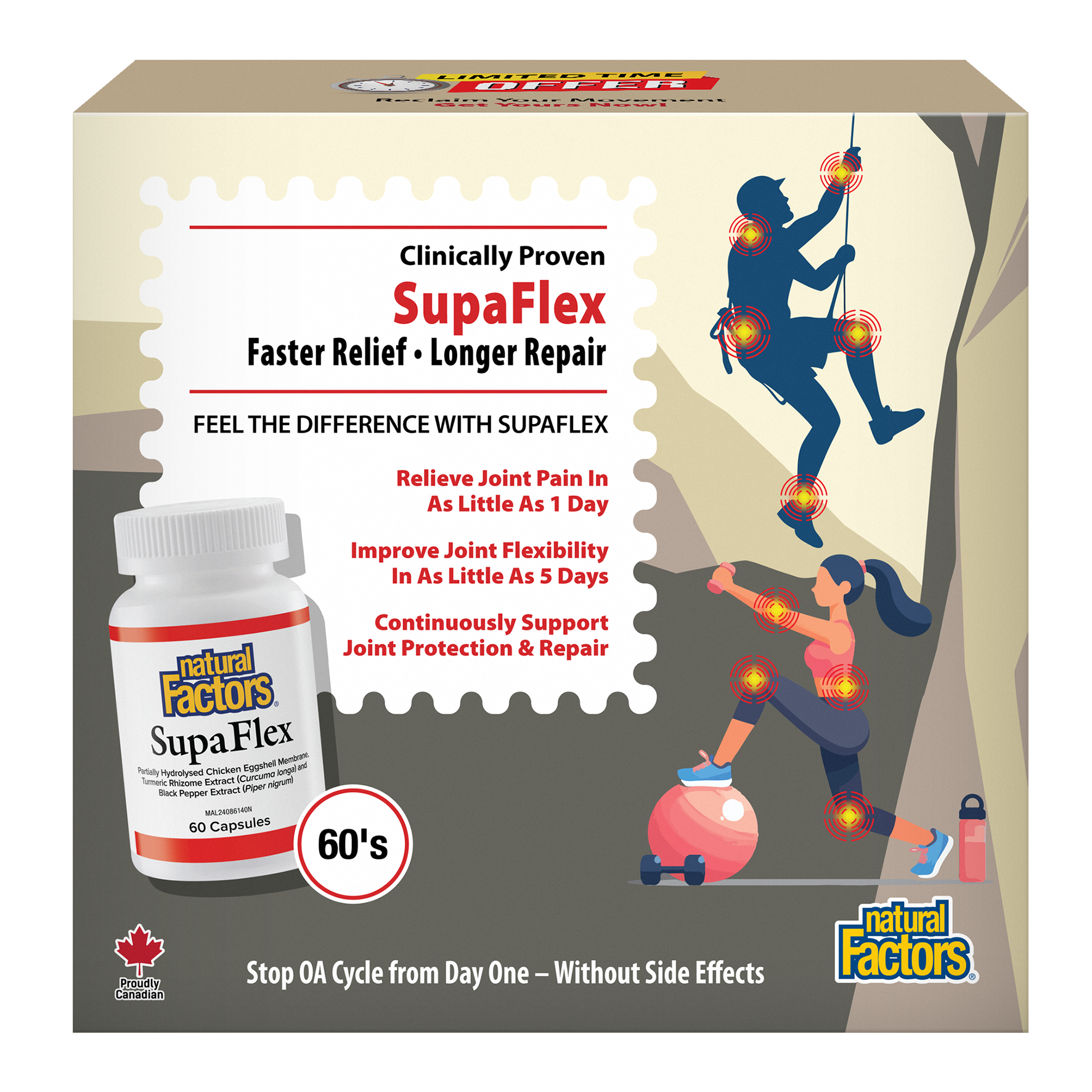NATURAL FACTORS SUPAFLEX 60S