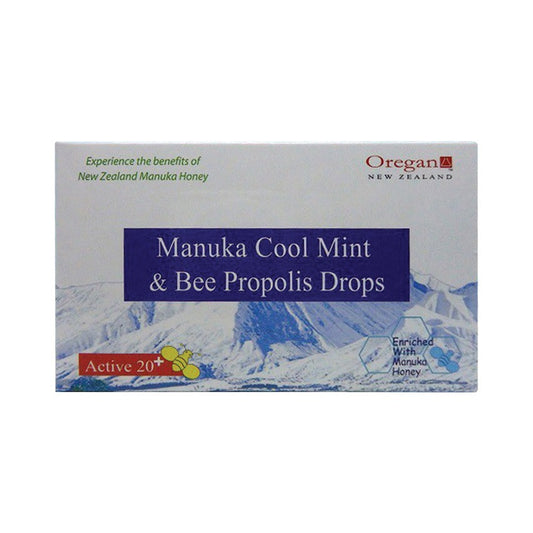 OREGAN MANUKA COOL MINT&BEE PROPOLIS LOZENGES ACTIVE 20+ 2X6S