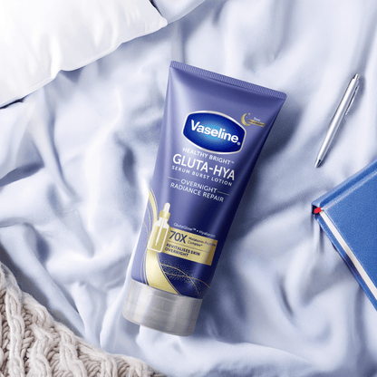 VASELINE HEALTHY BRIGHT GLUTA-HYA O/NGT RADIANCE REPAIR SERUM B/LOTION 70ML