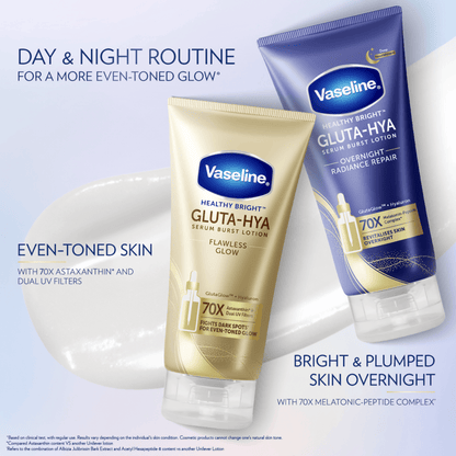 VASELINE HEALTHY BRIGHT GLUTA-HYA FLAWLESS BRIGHT SERUM B/LOTION 300ML