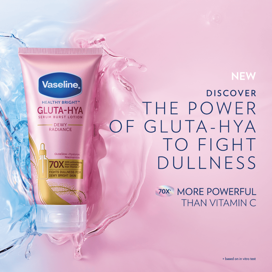 VASELINE HEALTHY BRIGHT GLUTA-HYA DEWY RADIANCE SERUM B/LOTION 300ML