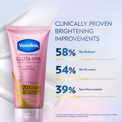 VASELINE HEALTHY BRIGHT GLUTA-HYA DEWY RADIANCE SERUM B/LOTION 300ML